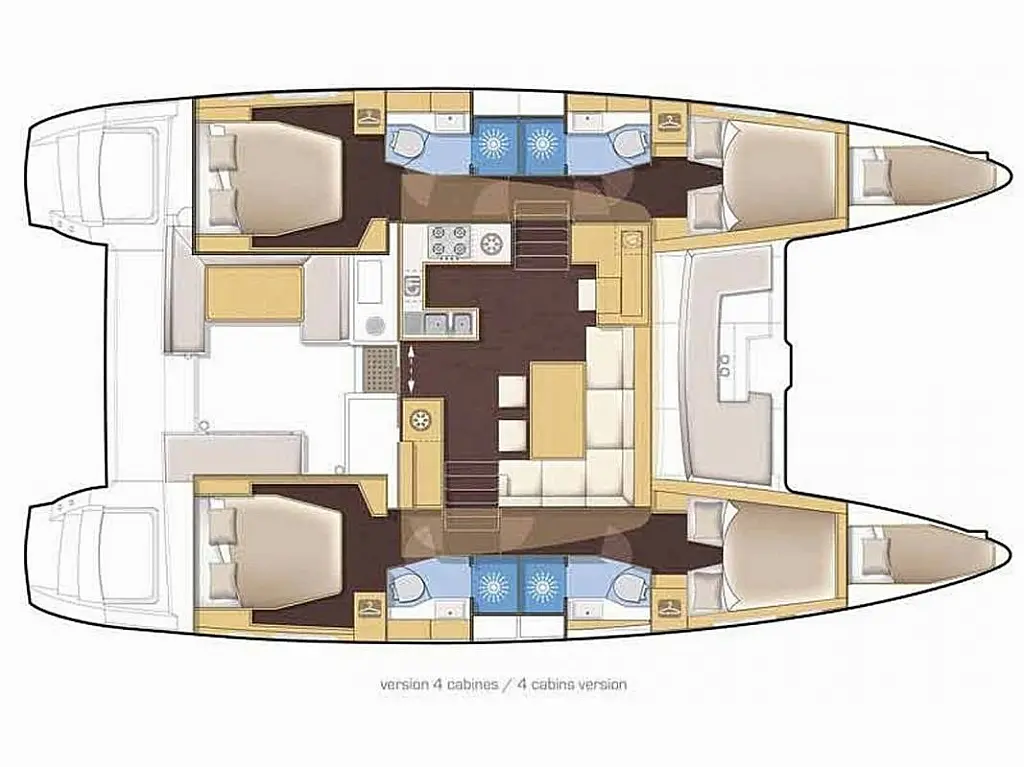 Lagoon 46/12  - Layout